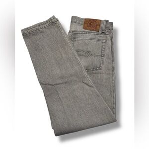 Attrak AJP 300 Gray Denim Jeans-Vintage Y2K 90s Style Zip Fly 100% Cotton 30x30